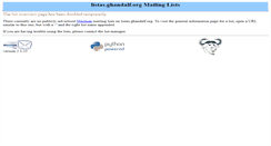 Desktop Screenshot of listas.ghandalf.org